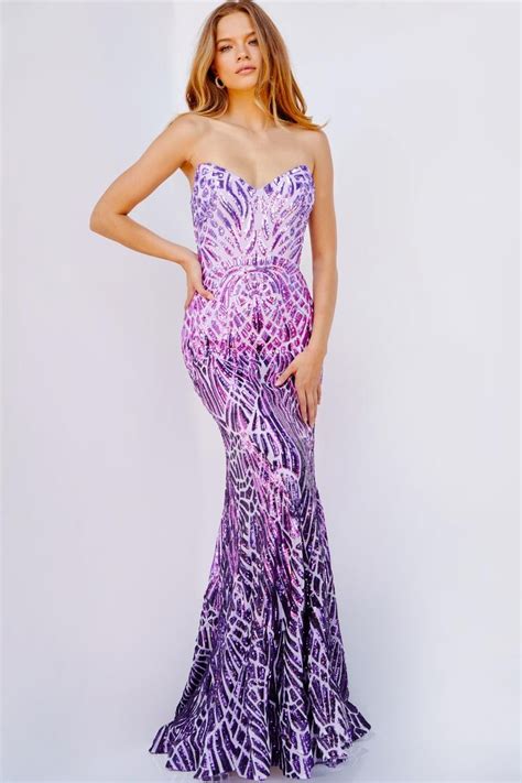 purple jovani dress